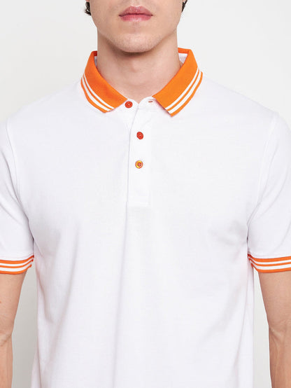 Statement Polo White Tee
