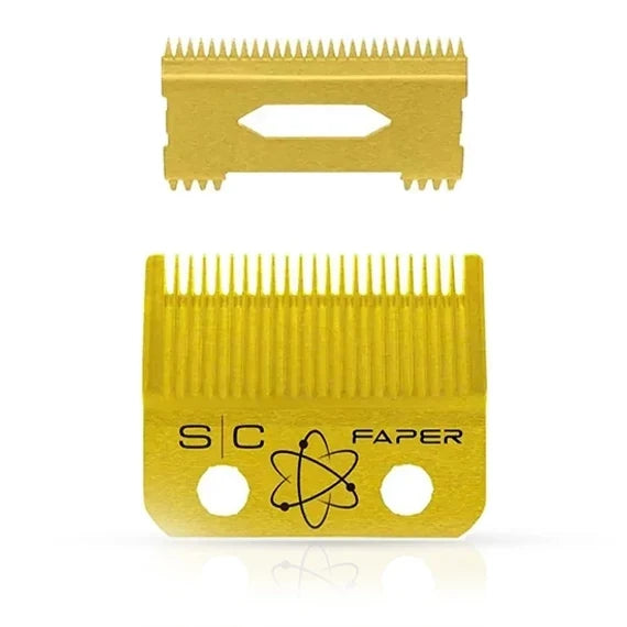 StyleCraft Gold Titanium Faber Slim Deep Tooth Blade