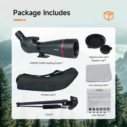 SVBony SV406 Spotting Scope HD 20-60x80 (F9355E) Svbony