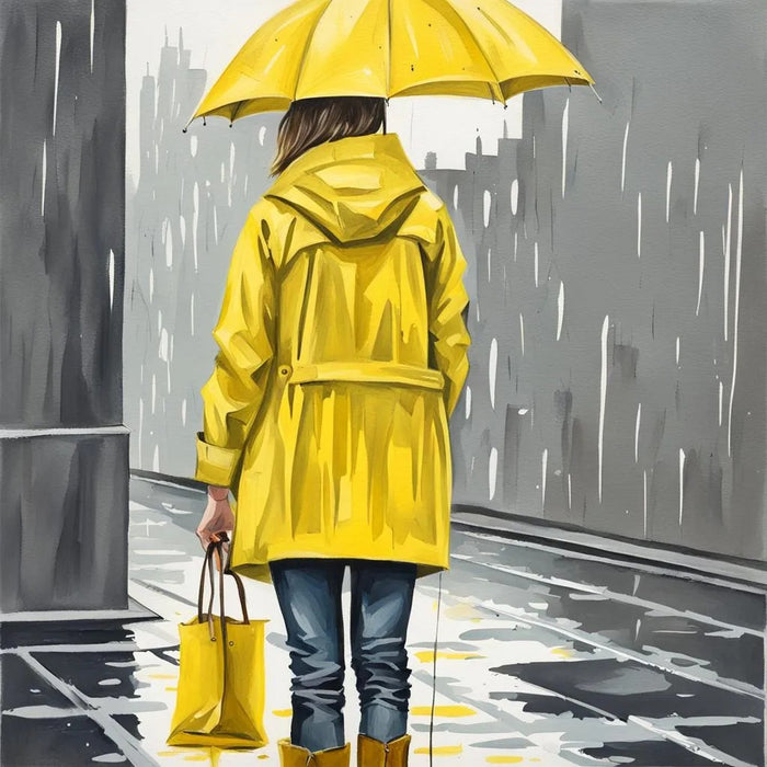 The Girl With The Yellow Umbrella