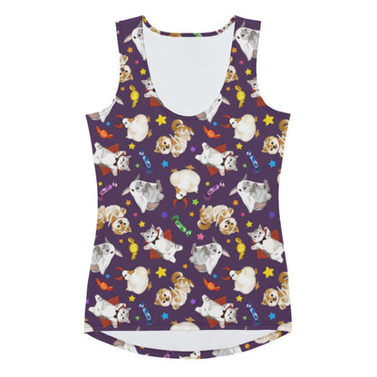 Trick or Treaters alternative tank top with devil ducks and vampire kitties
