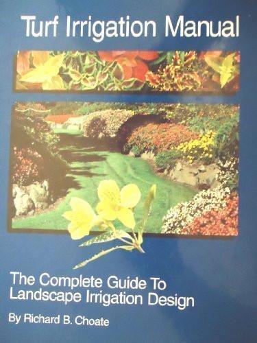 Cover of Turf Irrigation Manual Fifth Edition 1994 featuring landscaped garden and yellow flower on blue background
