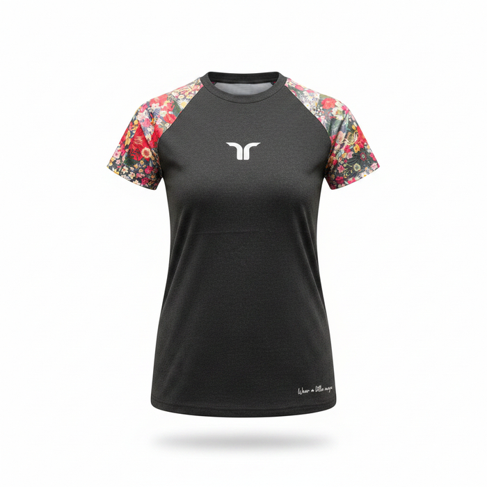 Tvarra Yoga Tshirt – Graphite (Women Fit)
