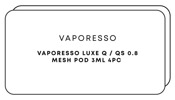 Vaporesso Luxe Q / QS 08 Mesh Pod 3mL 4pc | One Colour-Image 1
