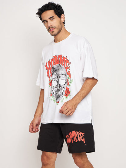 White Black Cord Set Top